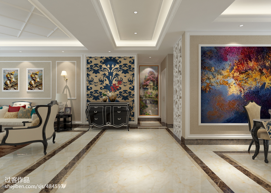 簡歐式室內(nèi)裝修設(shè)計 &ndash; 設(shè)計本裝修效果圖